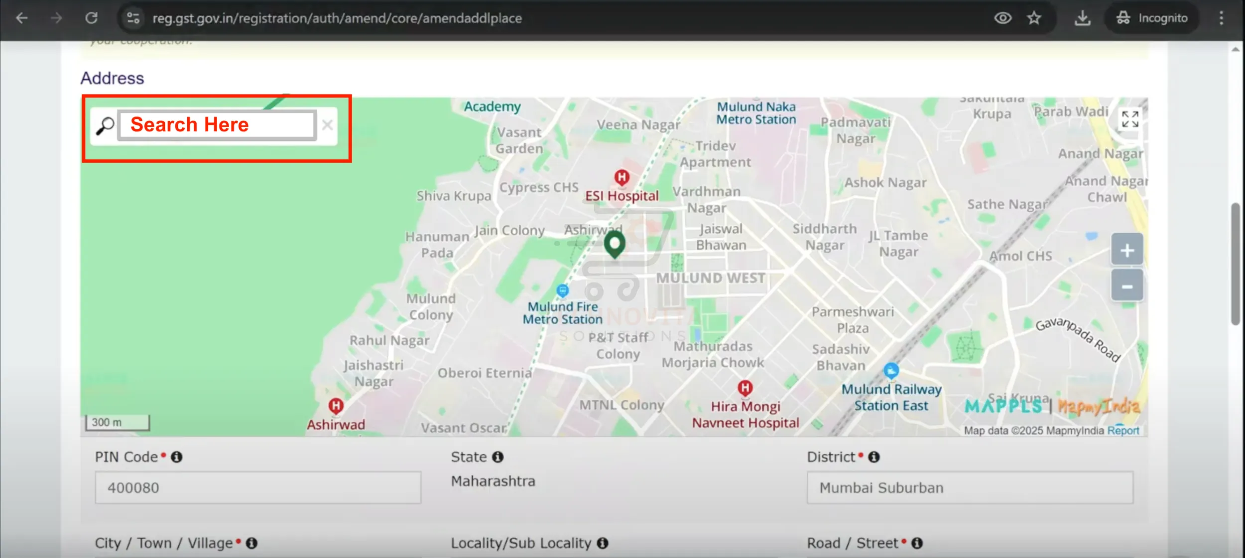 Search for Blinkit Warehouse Address